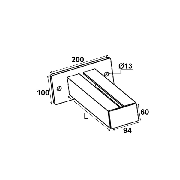 Support horizontal (LG 600 - LG 2000)